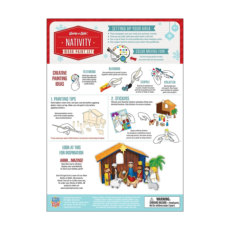 Works of Ahhh... Wood Painting Kit - Nativity
