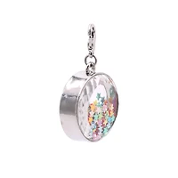 Rhodium Circle Shaker Charm by Bead Landing™