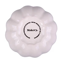4" Cream Ceramic Pumpkin Ramekin by Makery™