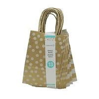  Small Kraft Dots & Stripes Paper Bag Value Pack by Celebrate It™ 