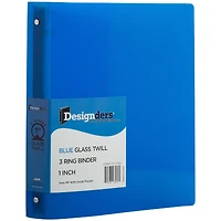 JAM Paper Designders® Plastic 1" 3 Metal Ring Binder with Inside Pocket