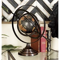 Black Aluminum Industrial Globe