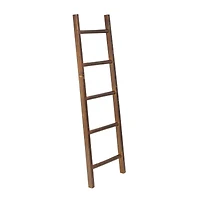 4ft. Wood Wall Mounted & Leaning Decorative Ladder