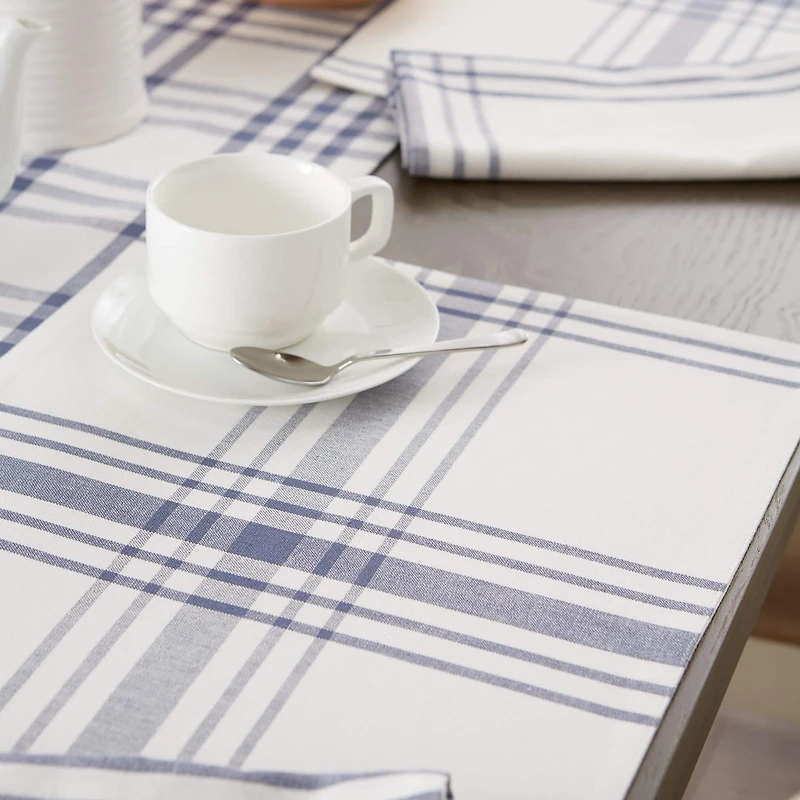 DII® Home Sweet Farmhouse French Blue Cotton Placemats, 6ct.