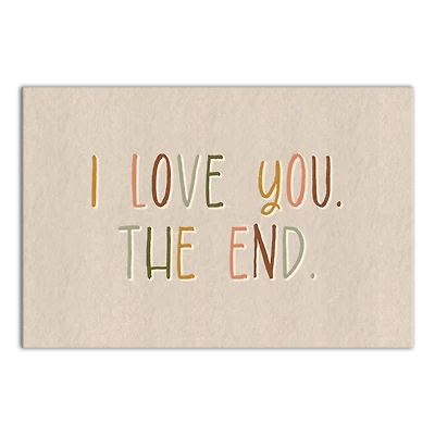 I Love You The End 30" x 20" Canvas Wall Art