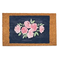 Sweet Florals on Navy Doormat