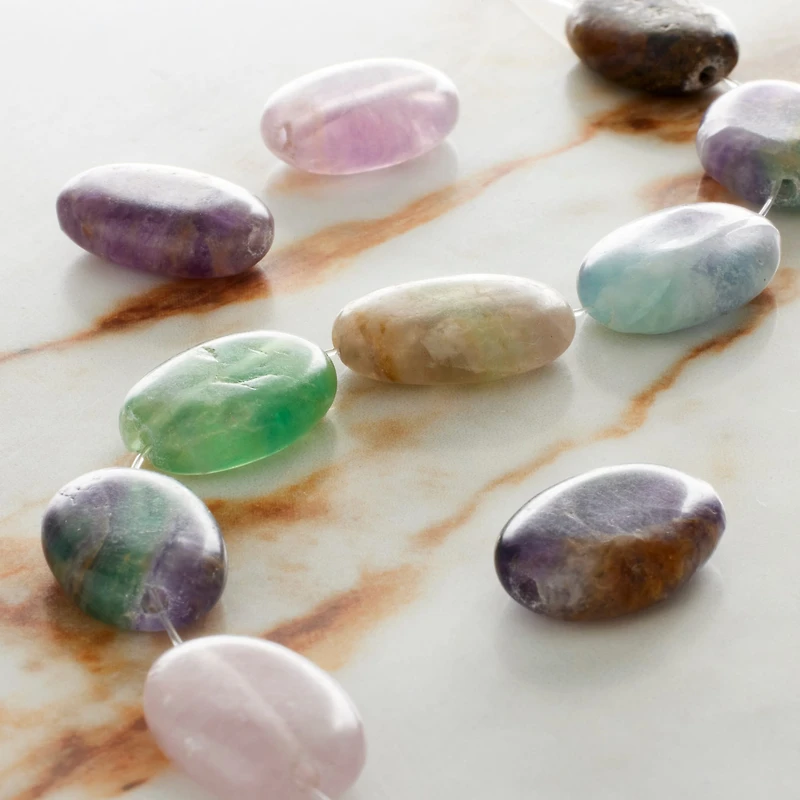 Flourite Oval Beads, 18mm by Bead Landing™