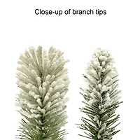 32" Flocked Spruce Wreath