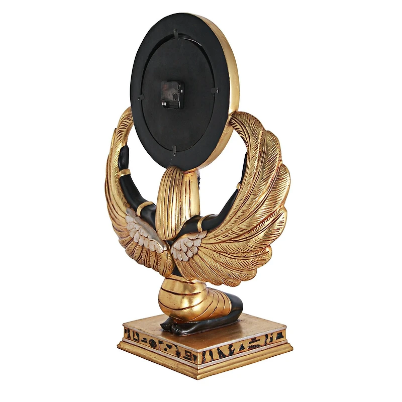 Design Toscano 28" Egyptian Goddess Isis Grand-Scale Clock Statue