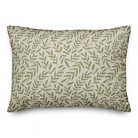 Rough Leaf Pattern Pillow 4 14" x 20" Throw Pillow