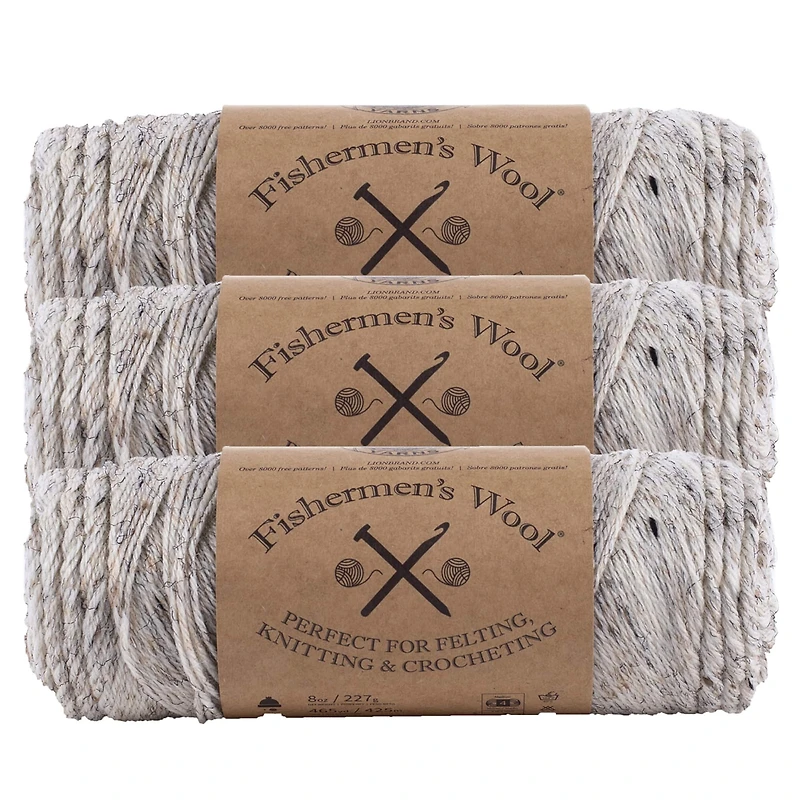 3 Pack Lion Brand® Fishermen's Wool® Yarn