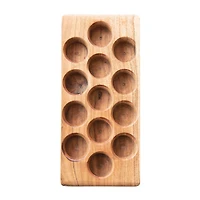 Hello Honey® 12" Acacia Wood Egg Tray