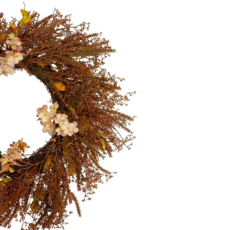 32" Brown Fall Grass Autumn Harvest Wreath