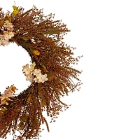 32" Brown Fall Grass Autumn Harvest Wreath