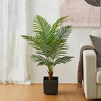 Glitzhome® 3.5ft. Potted Faux Areca Palm Tree