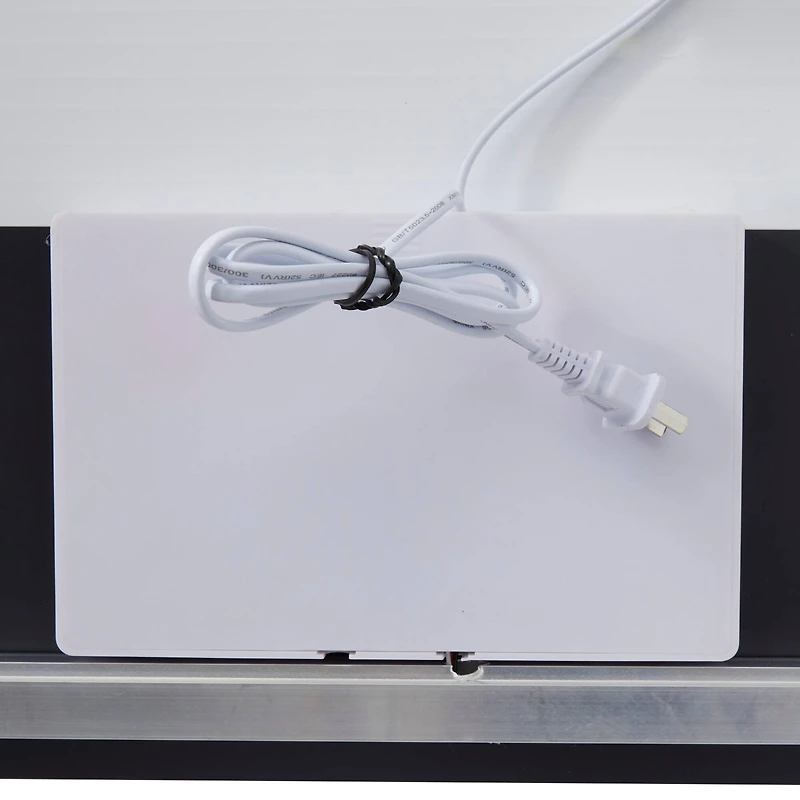 Clear Glass Modern Anti Fog Mirror, 36" x 1" x 28"