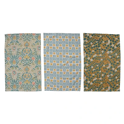 Hello Honey® Multicolor Patterned Cotton Tea Towel Set