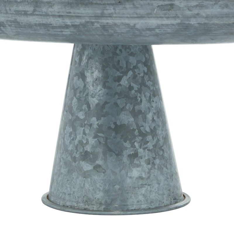 12" Gray Iron Farmhouse Cake Stand