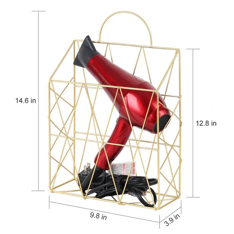 NEX™ Gold Wall-Mounted Metal Files Holder