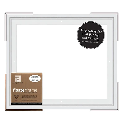 Ampersand™ White 7/8" Depth Bold Edge Floaterframe