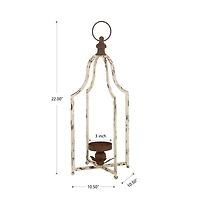 Glitzhome® 22" Farmhouse Distressed Metal Lantern, 2ct.