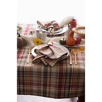 DII® 120" Give Thanks Plaid Tablecloth