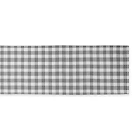 and White Checkers Table Runner 14" x 108