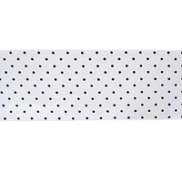 White/Navy Reversible Polka Dot Table Runner 14" x 90"