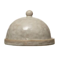 Hello Honey® 6'' Cream Stoneware Domed Dish
