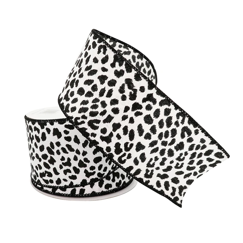 2.5" x 25ft. Faux Cotton Wired Leopard Ribbon by Celebrate It™