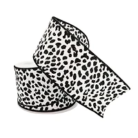 2.5" x 25ft. Faux Cotton Wired Leopard Ribbon by Celebrate It™