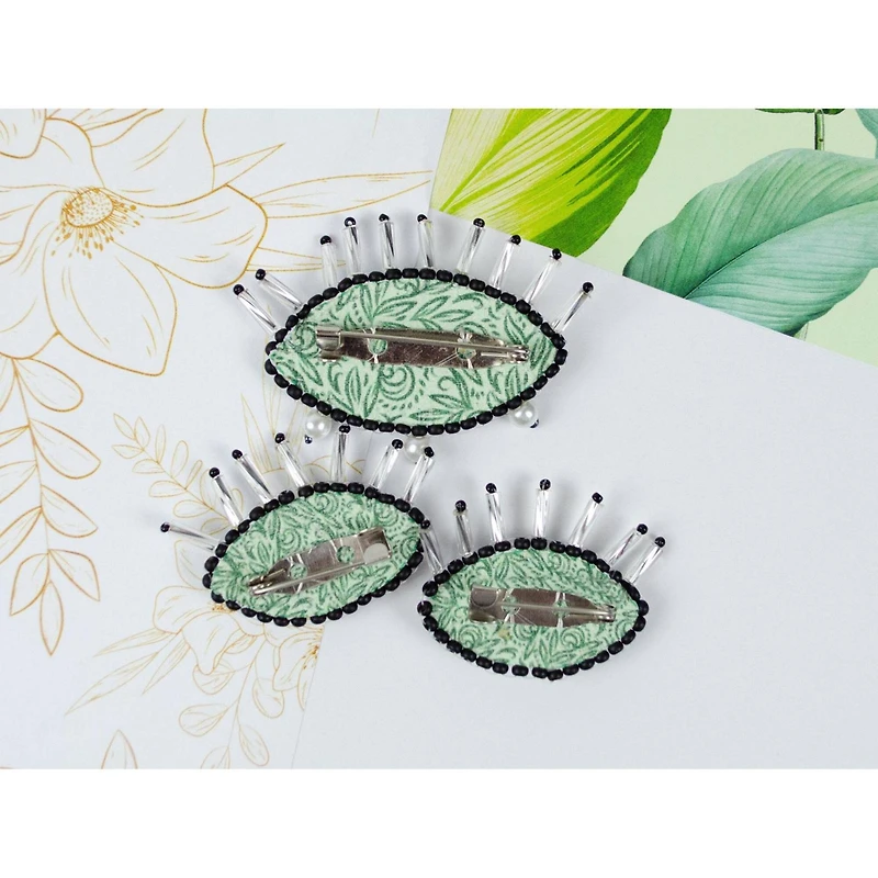 Abris Art Emerald Gaze Bead Embroidery Decoration Kit
