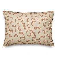 Funky Squiggles Throw Pillow 14" x 20"