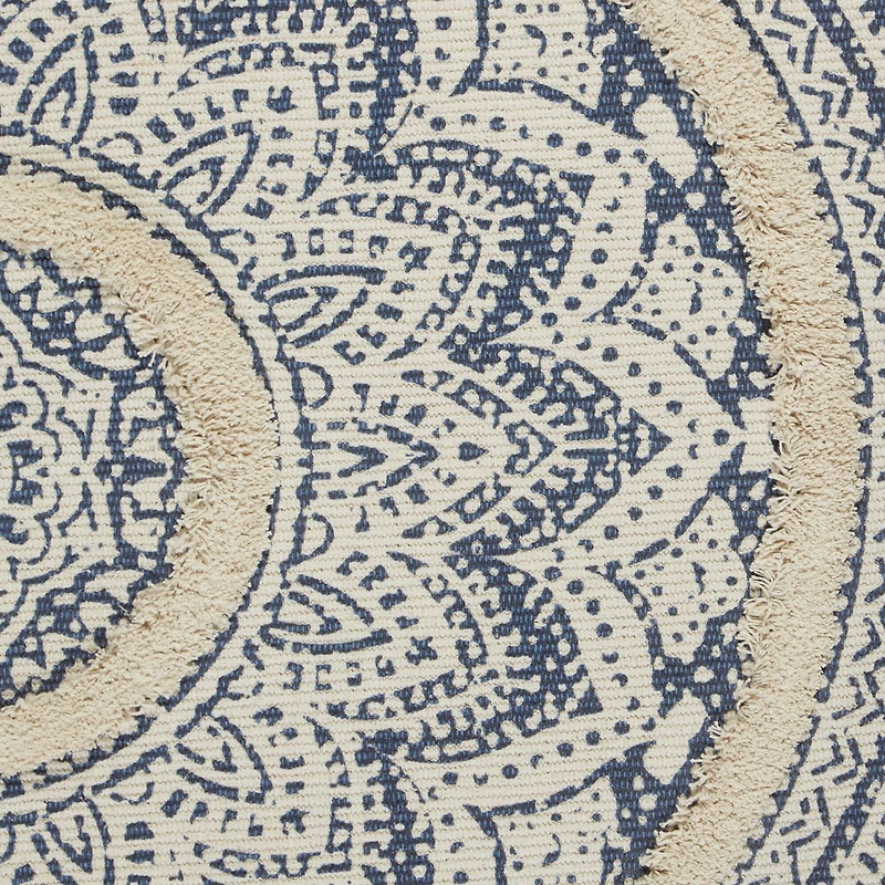 DII® Printed Natural Hand-Loomed Shag Rug