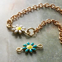 12mm Flower Gold Connectors, 2ct. by Bead Landing™