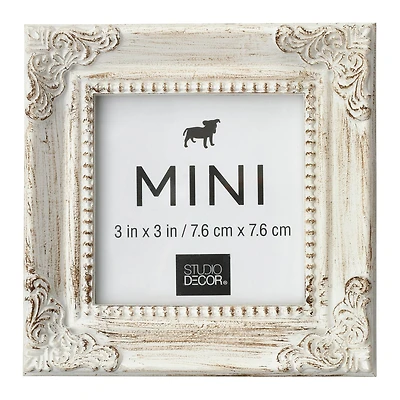 White Leaf Corner Accents Mini Frame by Studio Décor®