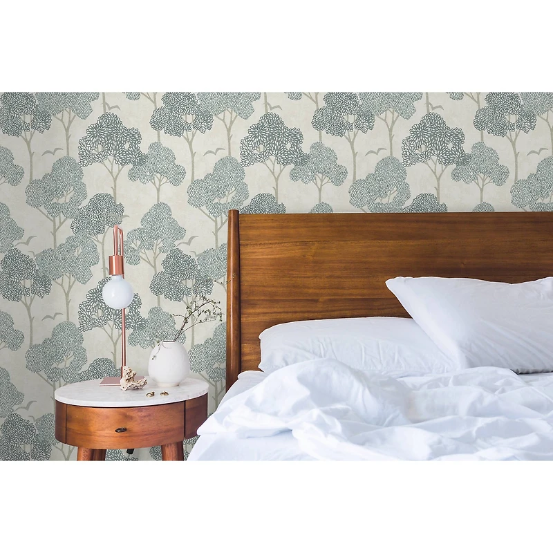 NuWallpaper Millie Blue Peel & Stick Wallpaper