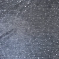 Feldman Silver Dots & Stars Metallic Knit Fabric