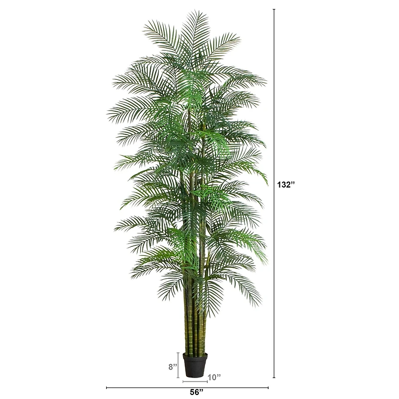 12ft. UV Resistant Artificial Areca Palm Tree (Indoor/Outdoor)