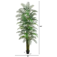 12ft. UV Resistant Artificial Areca Palm Tree (Indoor/Outdoor)