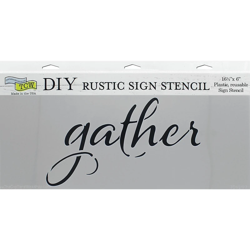 The Crafter's Workshop Gather Stencil, 16.5'' x 6''