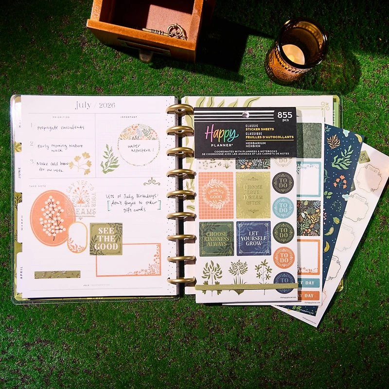 The Classic Happy Planner® Herbarium Sticker Book