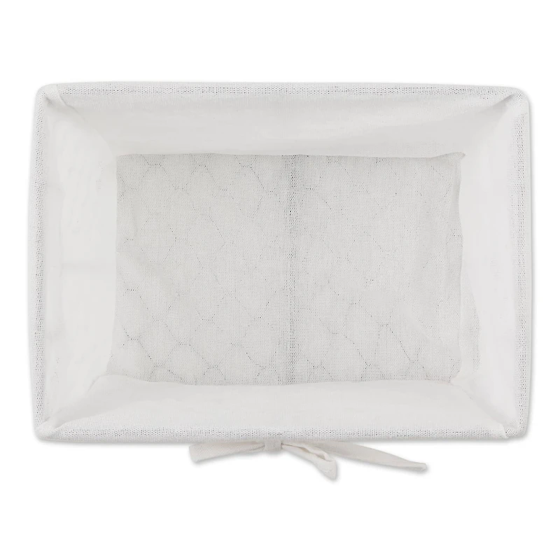 DII® Vintage Gray Chicken Wire Basket with Bleached White Liner