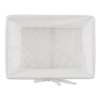 DII® Vintage Gray Chicken Wire Basket with Bleached White Liner