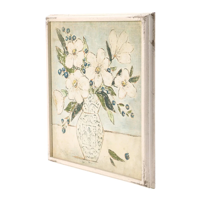 Hello Honey® Distressed Floral Print Wooden Frame Set