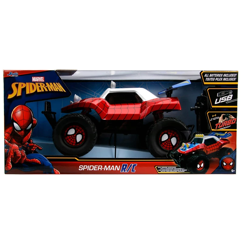 Jada Toys® Marvel Spider-Man Remote-Control Glossy Red Buggy Toy