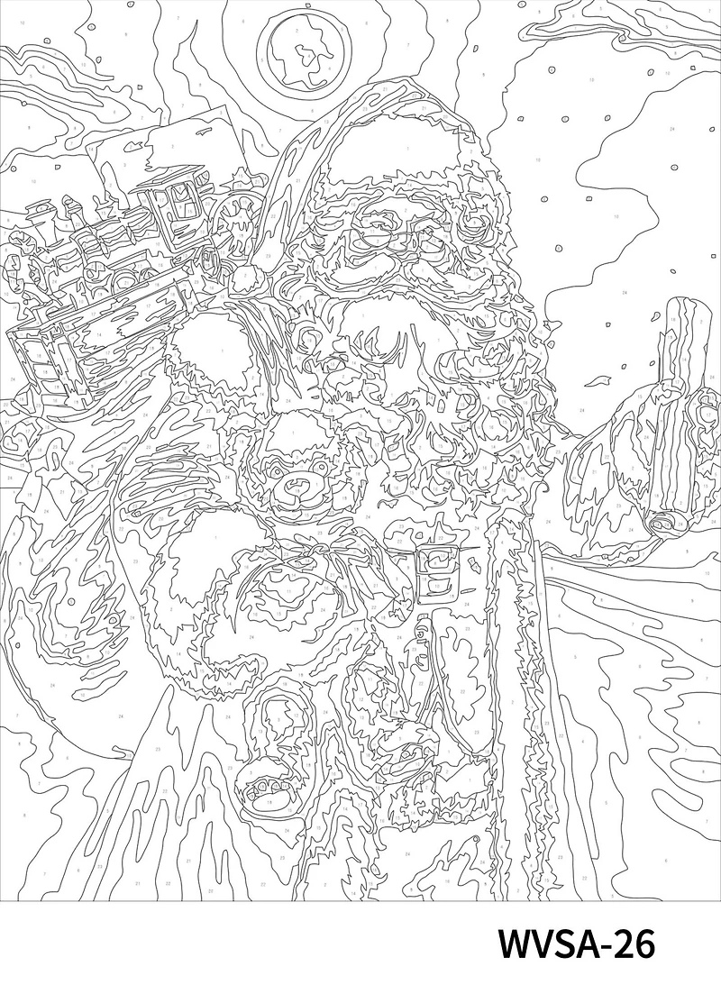 16" x 20" Classic Santa Paint-by-Number Kit by Artist's Loft™