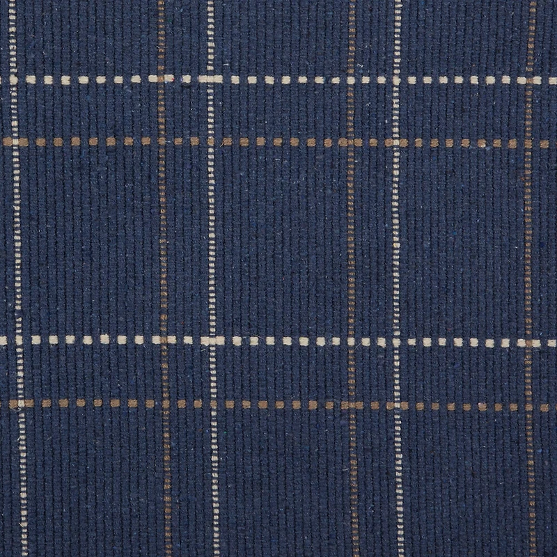 DII® French Blue Variegated Plaid Recycled Yarn Rug Set, 2ft. x 3ft.