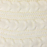 Knitted Sweater Tree Skirt with Buttons - 84“ - Cream