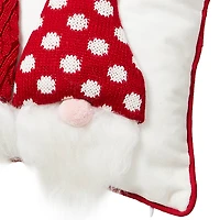 Glitzhome® 3D Heavy Cotton Knitted Gnome Throw Pillow